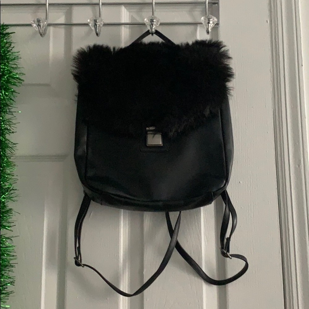 Furry backpack